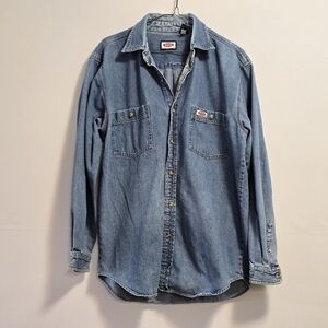 Buffalo David Bitton Classic Blue Denim Shirt